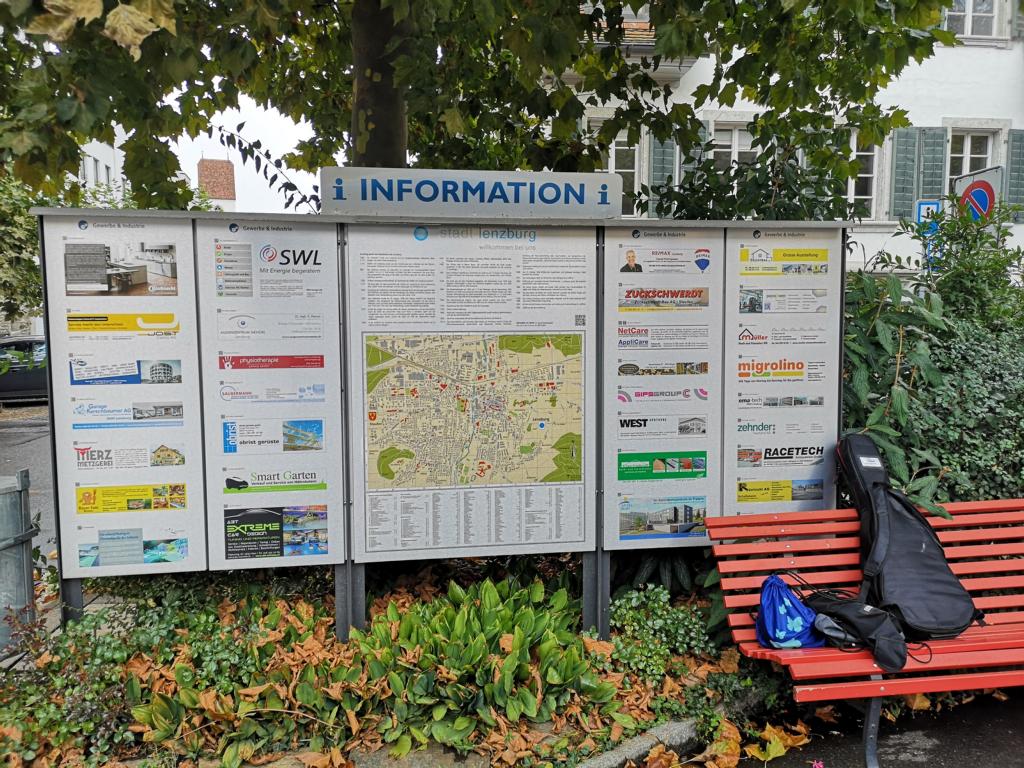 Infoscreen für lokalen Tourismus